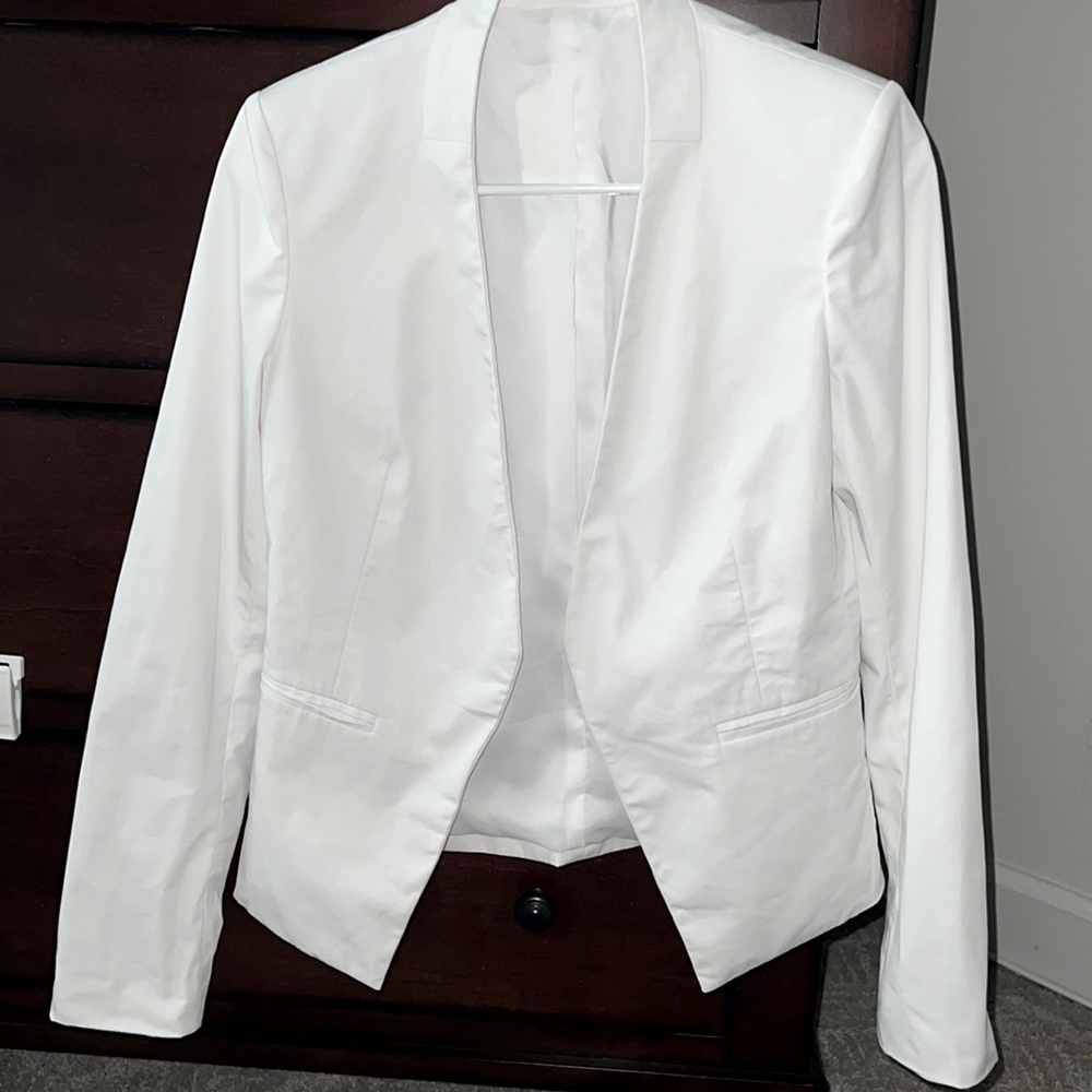 Theory White Women's Blazer Jacket